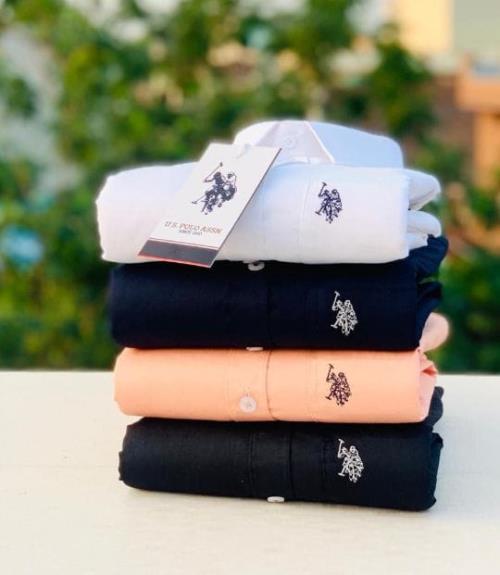 4PCS COMBO SET OF SHIRTS ( STUFF PURE COTTON WITH BRANDED BUTTON )