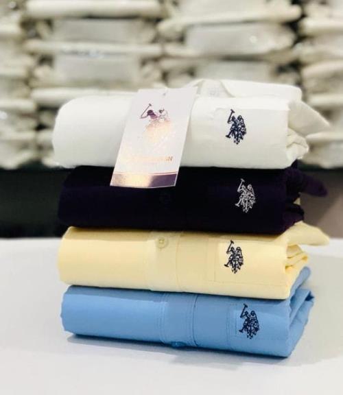 4PCS COMBO SET OF SHIRTS ( STUFF PURE COTTON WITH BRANDED BUTTON )