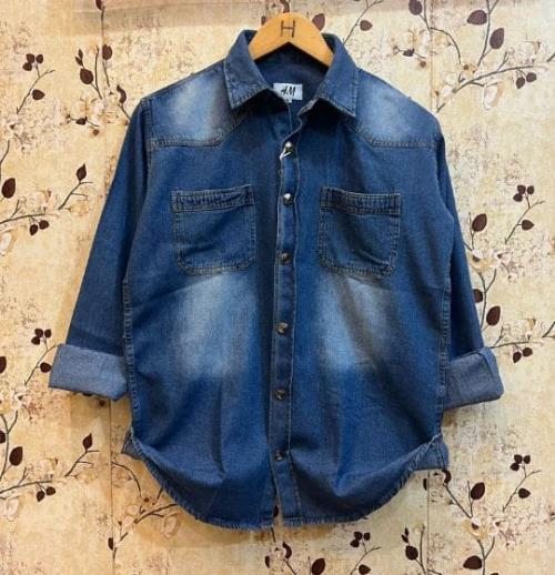 Inspired H&M  DOUBLE POCKET  DENIM SHIRT.