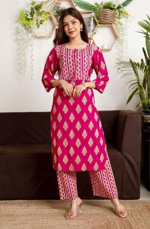 Beautiful Procin Printed Cotton Fabric Kurti.