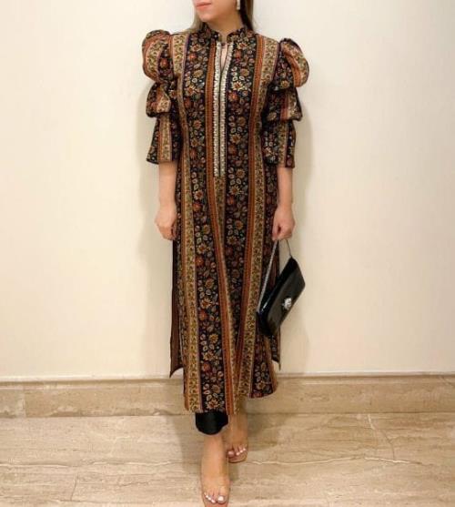 Premium cotton Printed Long kurta with Pant.