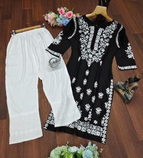 Premium Reyon cotton Top with beautiful embroidery .