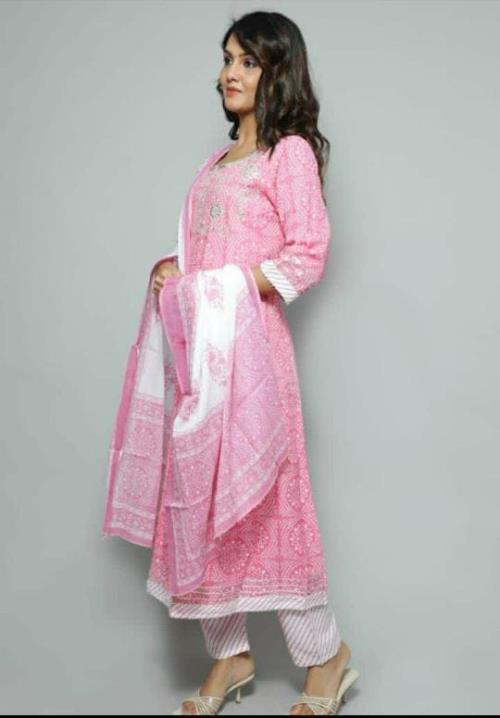 Premium Reyon anarkali gown paired with pant.