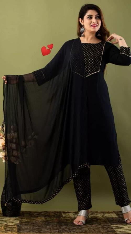 Black Three pcs Suit