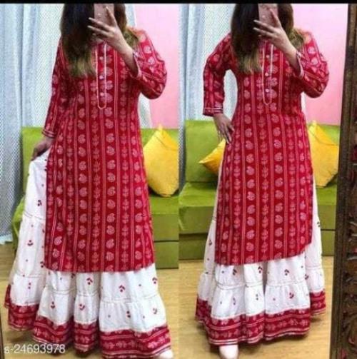 Women Kurta and Skirt Set