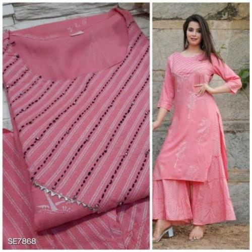 Rayon kurti with sharara