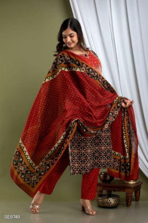 Designer heavy flared kurti pant dupatta set with heavy adda work on yoke. A boutique concept
