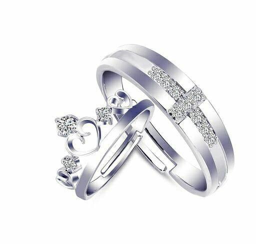Premium Couple Ring Set With Gift Box