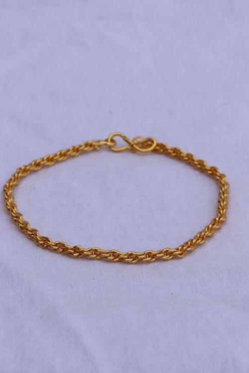 Men's Golden Chain Bracelet