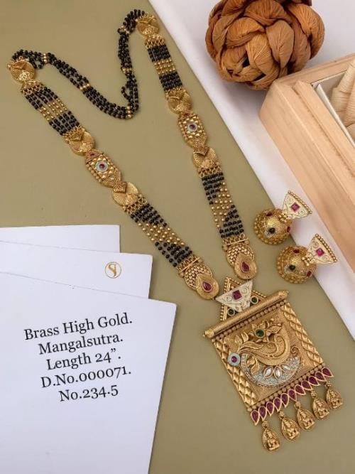 Brass High Gold Mangalsutra .