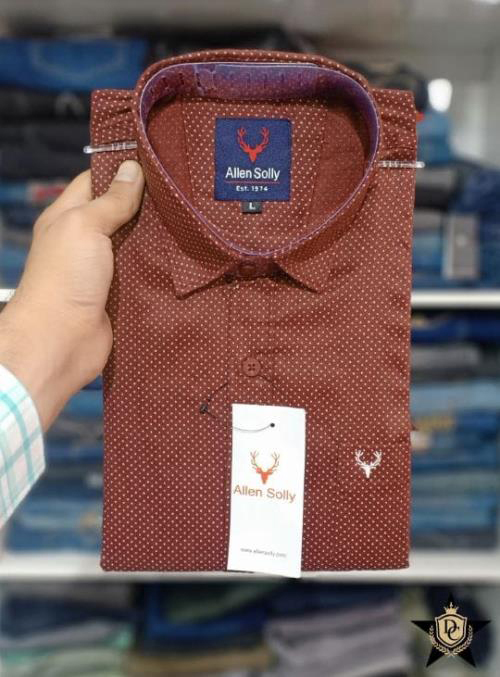 Inspired Allen Solly Premium 100% Pure Cotton Dot Shirts