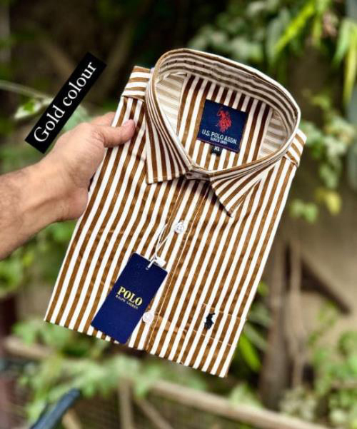  Inspired US POLO Mens Regular Fit Full Sleeves Cotton Shirt