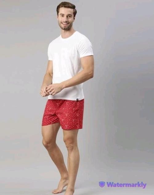 Pre John Mens Printed Boxers Set ( Pack Of 2 )