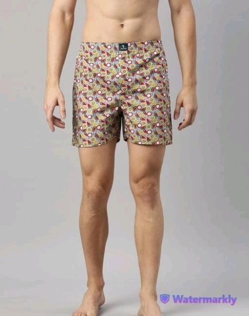 Pre John Mens Printed Boxers Set ( Pack Of 3 )