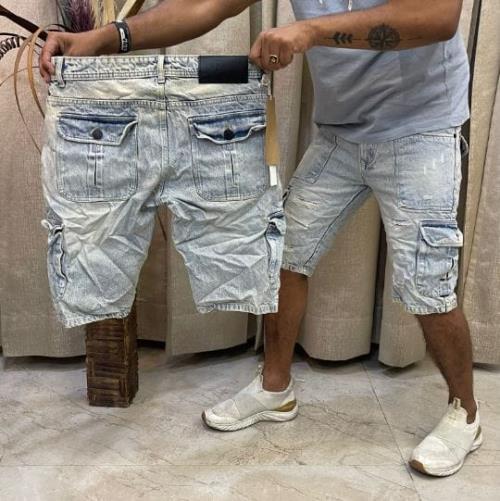 DENIM SHORTS FOR MEN