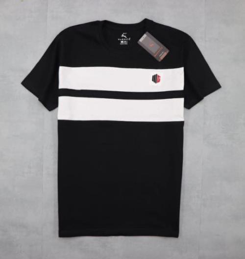 Men's Round Neck T-Shirt With High Quality pigment and  non pvc print.