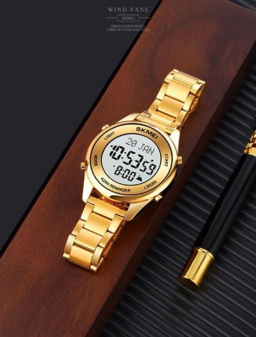 SKMEI Muslim Prayer Watch with Box - Original Design for Enhanced Prayer Experience.