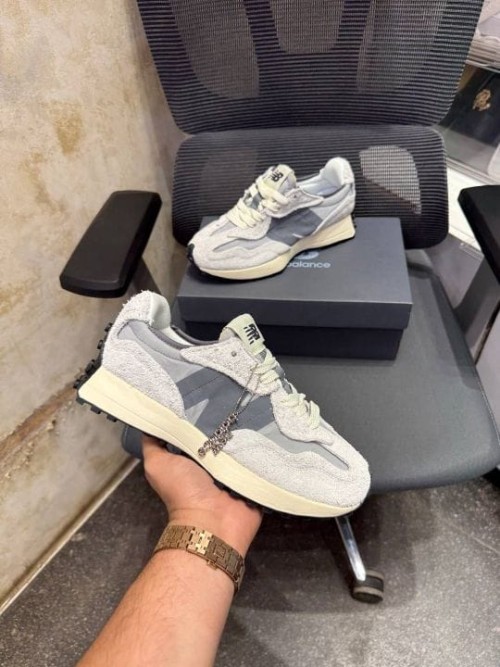 Inspired by New Balance 327 Grey Sneakers for Men – Trendy Casual Sports Shoes with OG Box | 100% As