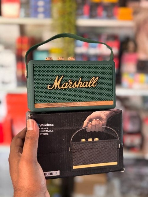 Inspired by Marshall Kilburn III – Premium Wireless Bluetooth Speaker with Deep Bass, Retro Design &