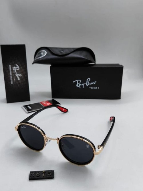 Inspired by Rayban Model Premium Sunglasses for Men & Women – Stylish Gold Frame with Gradient Lens 