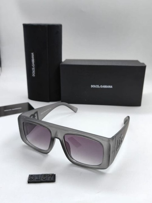 Inspired by D&G Model Premium Sunglasses for Men & Women – Stylish Gold Frame with Gradient Lens – I