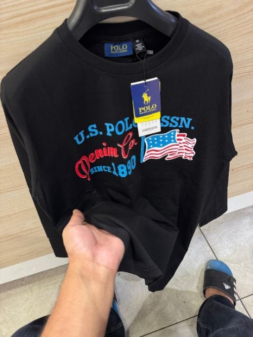 Inspired by U.S. Polo | Premium Full Sleeve Round Neck T-Shirt for Men | Surplus Stock | Imported Qu