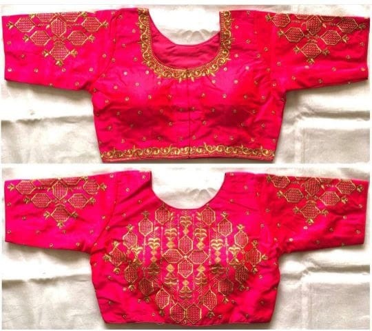 Jari Embroidery work+stone Work .