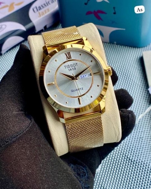  Tissot Inspired Men’s Analog Watch | Day & Date Function | Premium Leather Strap | Luxury Casual & 