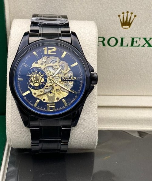 Luxury Automatic Wrist Watch for Men Inspired by Rolex | Mercury Glass Dial | Stainless Steel Strap 