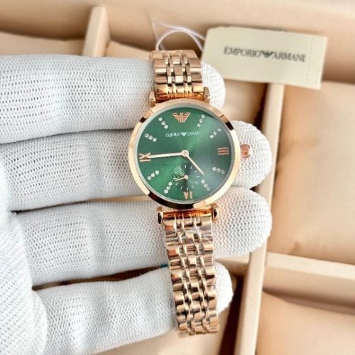 Emporio Armani 7AA Premium Ladies Watch | Swiss Quartz Movement with Small Seconds Sub-Dial | Stainl