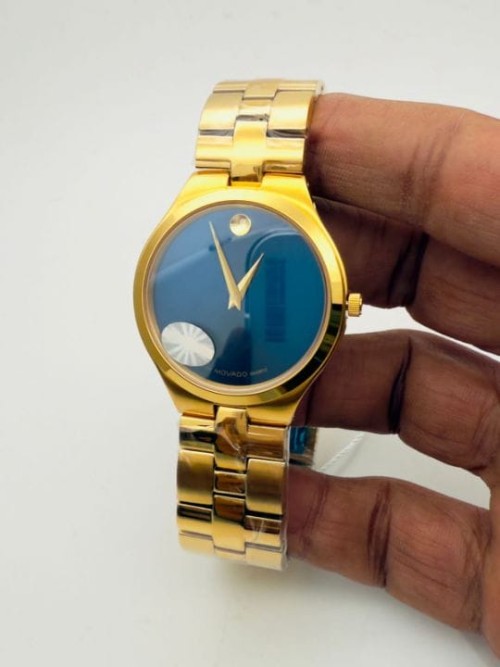  Premium MOVADO Analog Watch for Men | Slim Japanese Quartz Movement | Luxury Battery-Operated Desig