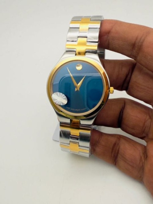  Premium MOVADO Analog Watch for Men | Slim Japanese Quartz Movement | Luxury Battery-Operated Desig