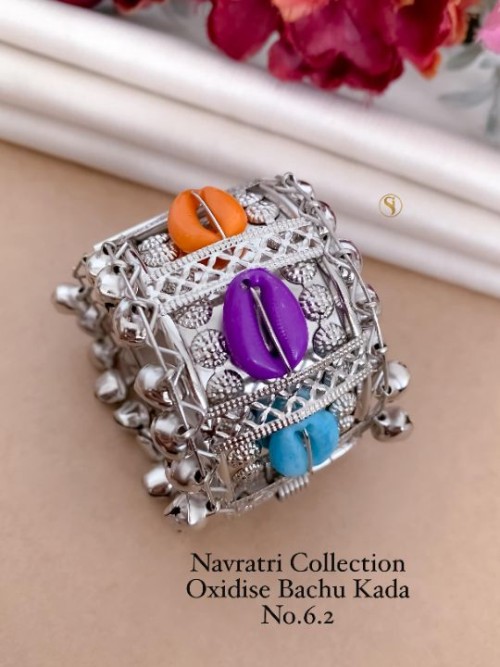Navratri Special Oxidized Fancy Kada | Traditional Ethnic Bangle Bracelet for Women & Girls | Festiv