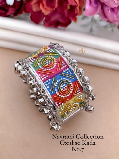 Navratri Special Oxidized Fancy Kada | Traditional Ethnic Bangle Bracelet for Women & Girls | Festiv