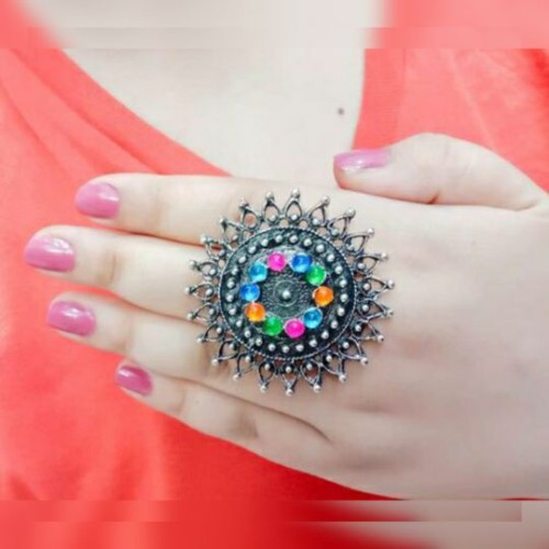 Silver Designer Ring.