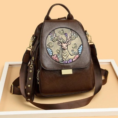 Imported Premium Backpack – Original Quality | Fancy Leather Material | Compact Size 10
