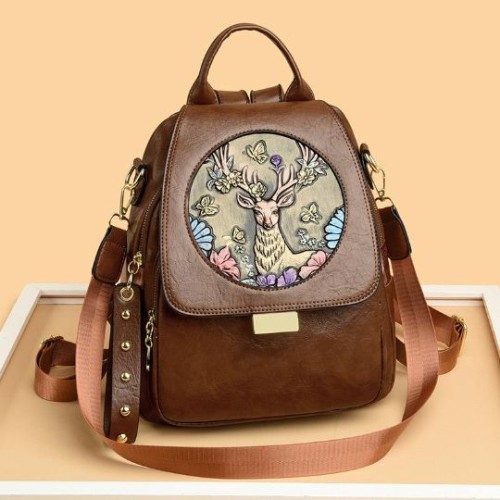 Imported Premium Backpack – Original Quality | Fancy Leather Material | Compact Size 10