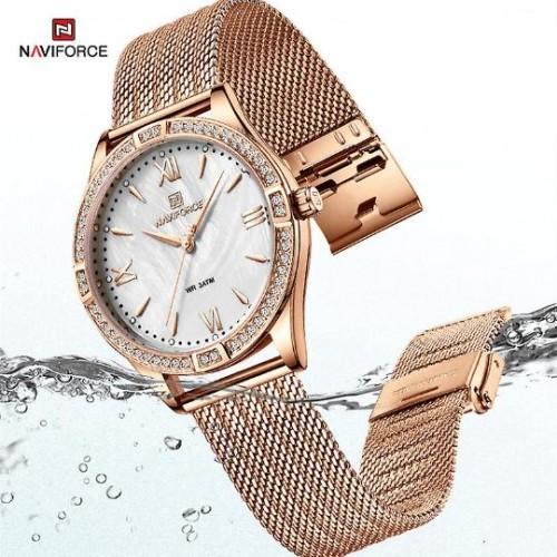 Original Naviforce Ladies Watch – 10AA Quality with Japan Movement & Brand Box .
