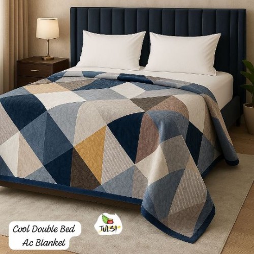 Premium Summer AC Blanket – Inspired by Imported Double Layer Design | Super Shiny & Soft Flannel | 