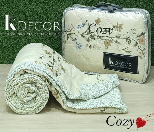 Cozy ORIGINAL Premium Double Bed Ultrasonic AC Comforter – Ultra-Soft & Lightweight | All-Season Qui