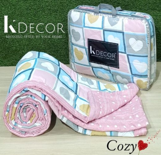 Cozy ORIGINAL Premium Double Bed Ultrasonic AC Comforter – Ultra-Soft & Lightweight | All-Season Qui