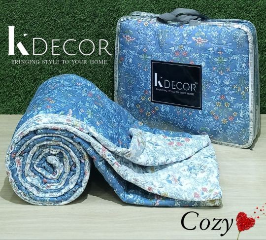 Cozy ORIGINAL Premium Double Bed Ultrasonic AC Comforter – Ultra-Soft & Lightweight | All-Season Qui