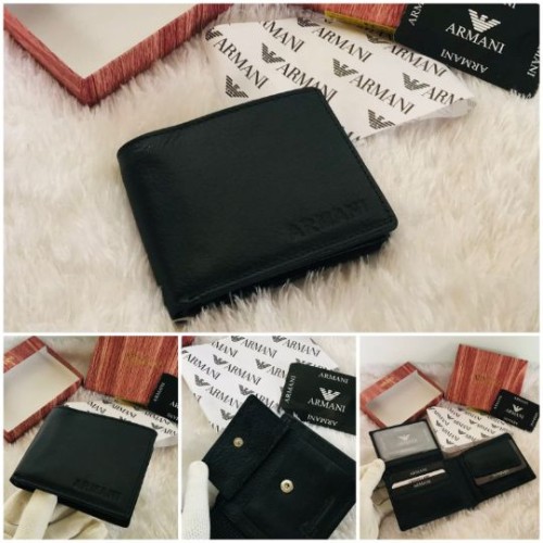 100% OG Armani Wallet for Men | Premium Leather Material | Luxury Designer Bifold Wallet | Durable &