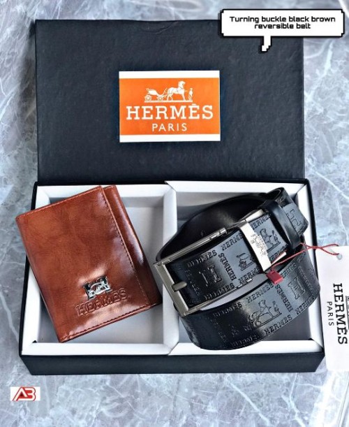 HERMES Belt wallet combo (with brand box) .