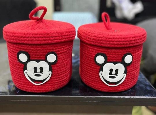 Kids Character Lid Storage Basket – Inspired by Special Gifting Ideas | Multi-Purpose Organizer for 